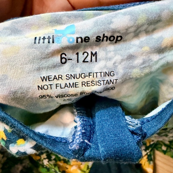 Little One Shop Green Floral Pattern Bamboo Zippy (6-12) - Picture 2 of 5